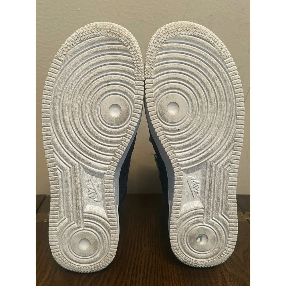 Nike Air Force 1 Hi Women's Size 7.5 Midnight Navy Suede 857872-401 No Straps‎